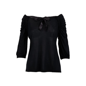Prada Top With Ribbon - '00s