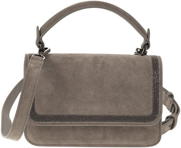 SUEDE BAG WITH PRECIOUS CONTOUR