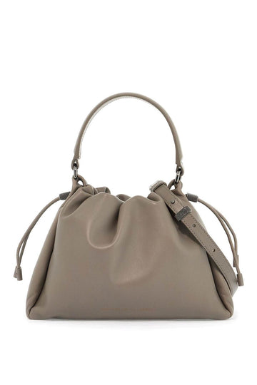 HANDBAG WITH MONILE EMBELL