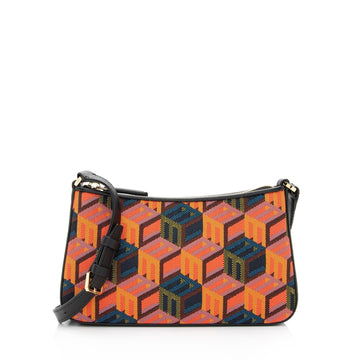 MCM Cubic Monogram Jacquard Mini Shoulder Bag