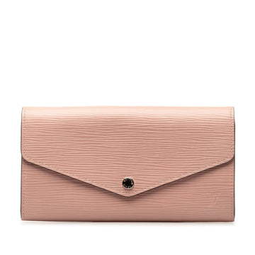 Pink Louis Vuitton Epi Sarah Long Wallet
