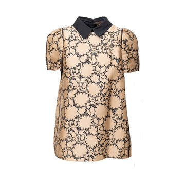 Louis Vuitton Printed Top with Collar - '10s