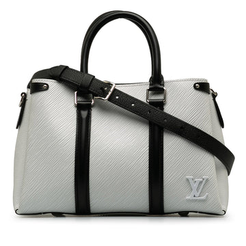 White Louis Vuitton Epi Soufflot BB Satchel