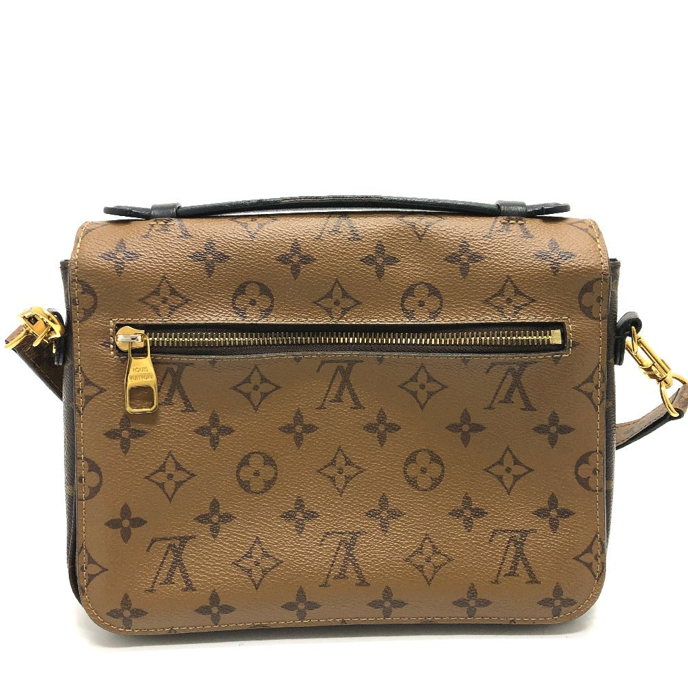 LOUIS VUITTON Shoulder Bag M44876 Monogram reverse canvas Brown Monogram reverse Pochette Metis MM Women Used