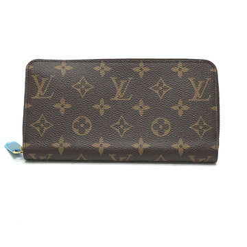 LOUIS VUITTON Long Wallet Purse M42616 Monogram canvas Brown Monogram Zippy wallet Women Used