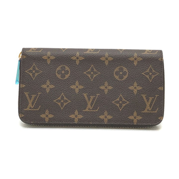 LOUIS VUITTON Long Wallet Purse M41895 Monogram canvas Brown Monogram Zippy wallet Women Used