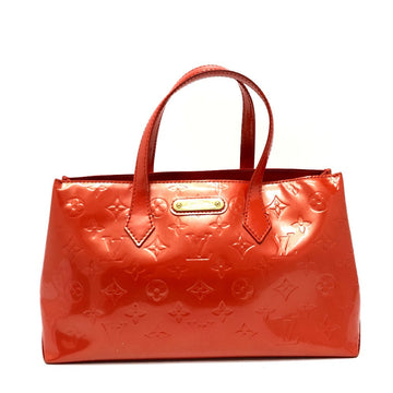 LOUIS VUITTON Tote Bag M93644 Monogram Vernis Orange type Monogram Vernis Wilsher PM Women Used