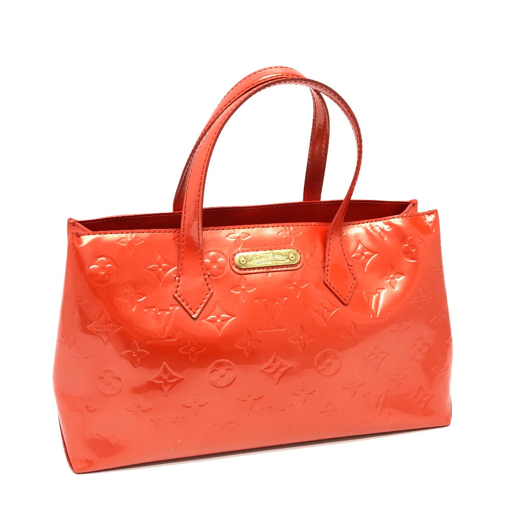 LOUIS VUITTON Tote Bag M93644 Monogram Vernis Orange type Monogram Vernis Wilsher PM Women Used