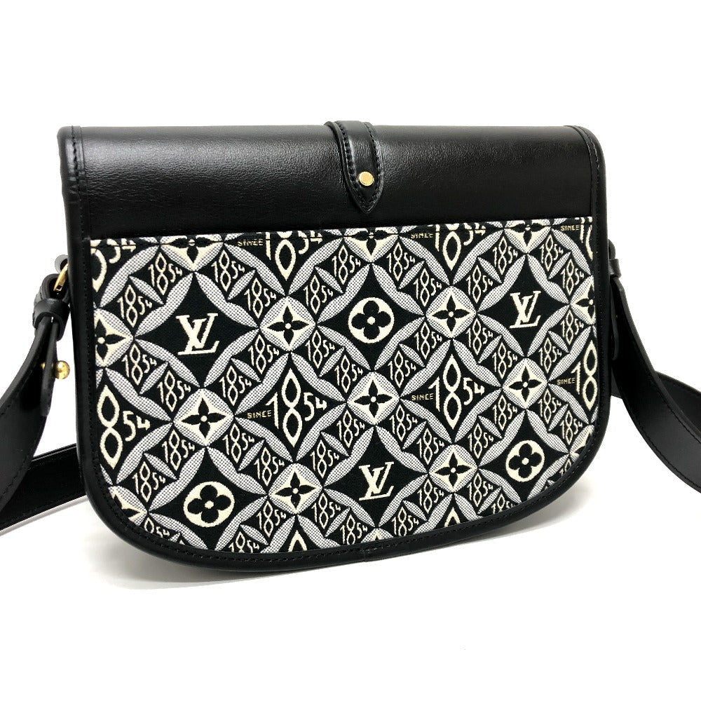 LOUIS VUITTON Shoulder Bag M57488 Canvas / leather Black / Navy Since1854 Neo Saumur MM Women Used
