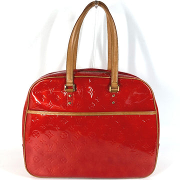 LOUIS VUITTON Shoulder Bag M91080 Monogram Vernis Canvas Red Monogram Vernis Sutton Women Used