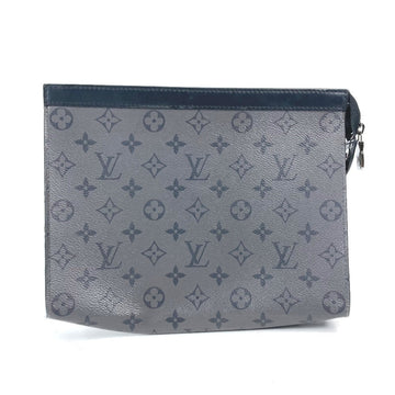LOUIS VUITTON Clutch bag M69535 Monogram Eclipse Canvas gray Monogram Eclipse Reverse Pochette Voyage mens Used