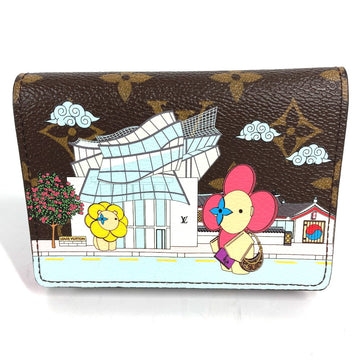LOUIS VUITTON Trifold wallet M81631 Monogram canvas Brown Monogram Portefeuille Victorine Women Used