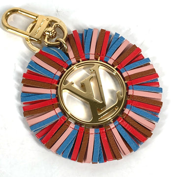 LOUIS VUITTON key ring M68463 Metal, Leather pink Portocle LV fringe Women Used