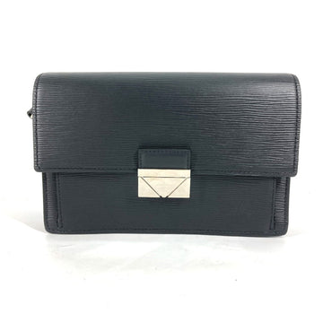 LOUIS VUITTON business bag M42742 Epi Leather black Epi Pochette Thames mens Used