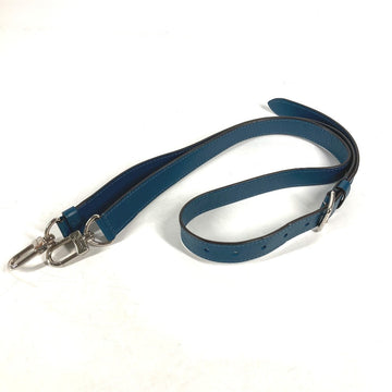 LOUIS VUITTON Shoulder strap leather blue Women Used