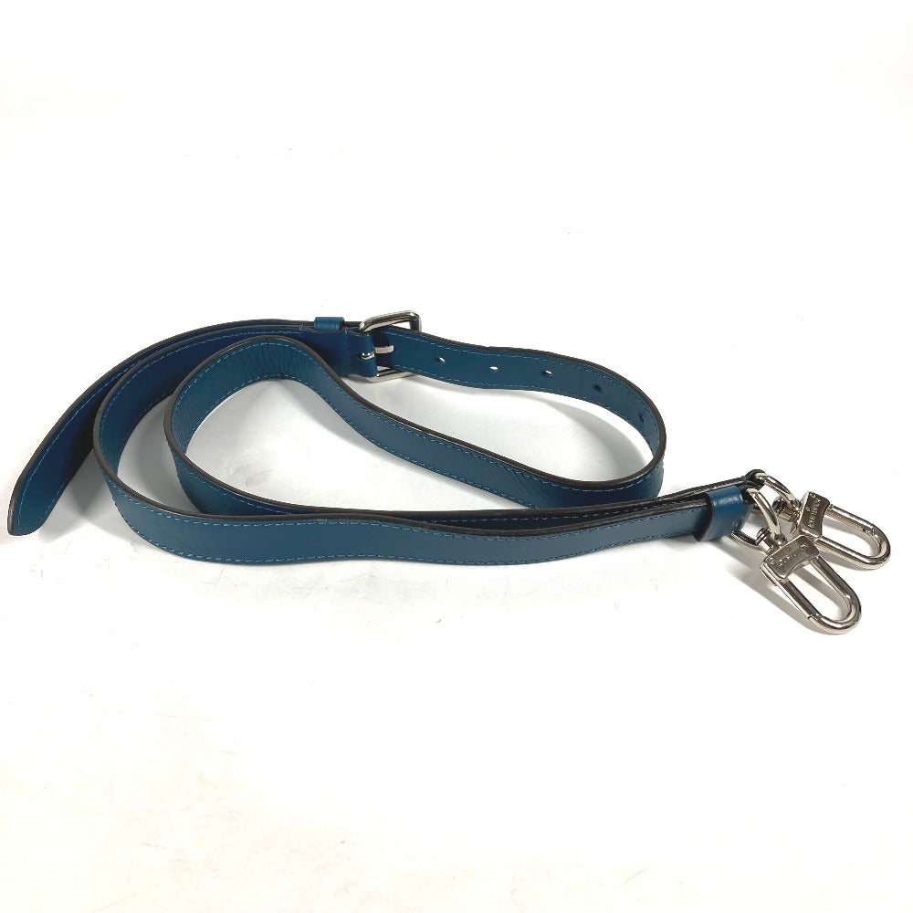 LOUIS VUITTON Shoulder strap leather blue Women Used