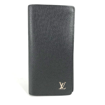 LOUIS VUITTON Long Wallet Purse  M30501 Taiga Leather black Taiga Portefeuille Blaza mens Used