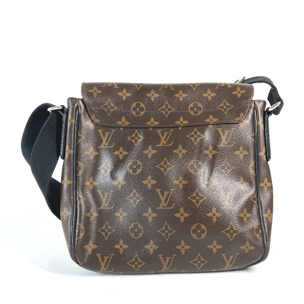 LOUIS VUITTON Shoulder Bag M40935 Monogram macacer canvas Brown Monogram macacer District PM mens Used