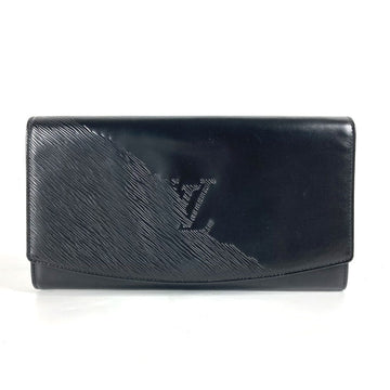 LOUIS VUITTON Clutch bag M63962 leather black Opera line Aegean mens Used