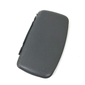 LOUIS VUITTON Long Wallet Purse M30652 Taiga Leather black Taiga Organizer Atoll mens Used