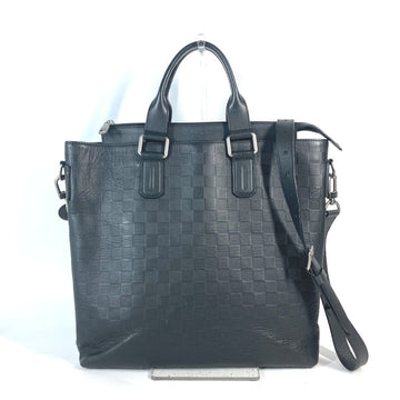 LOUIS VUITTON Business bag  N41561 Damier Anfini Leather black Damier Anfini Daily Tote mens Used