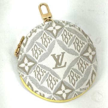 LOUIS VUITTON Coin case M81173 Jacquard white Monogram Jaguar SINCE 1854 Portonet Ron