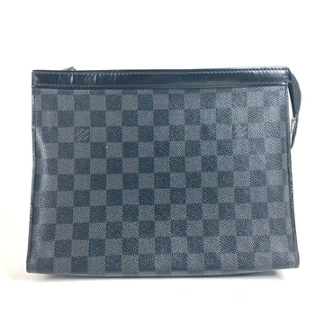 LOUIS VUITTON business bag N41696 Damier Grafitto Canvas black Damier Grafitte Pochette Voyage MM