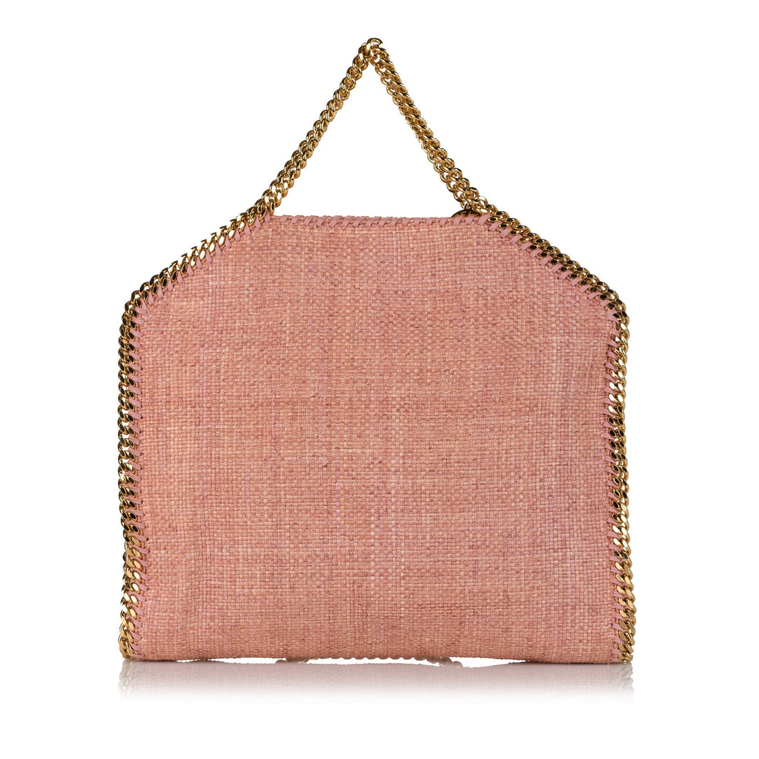 Pink Stella McCartney Falabella Boucle Fold-Over Tote Bag