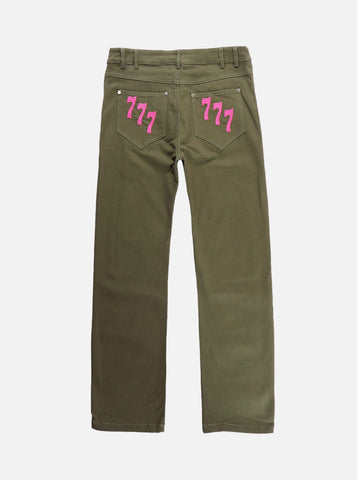 Makersluxe® - American High Street Digital Embroidered Jeans