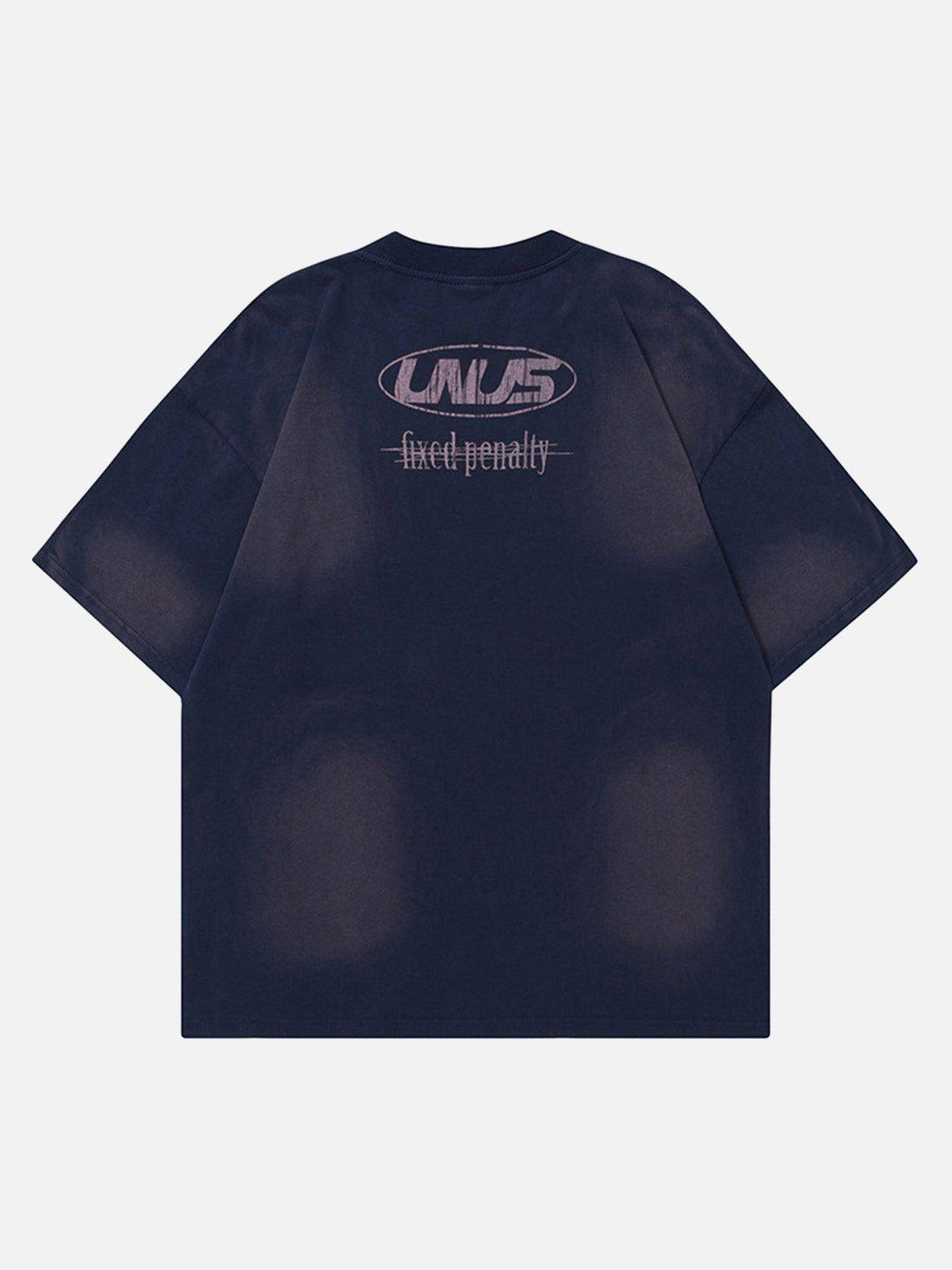 Makersluxe® - American Hip-hop Old Washed Lettering Ceremonial T-shirt