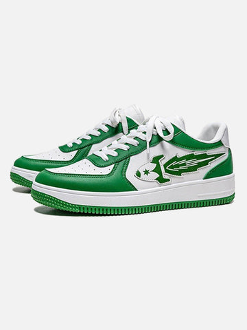 Makersluxe® - American Retro Creative Rocket Element Casual Sneakers -1402