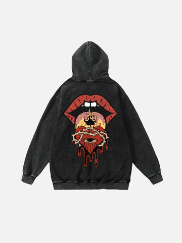 Makersluxe® - American Retro Design Printed Hoodie