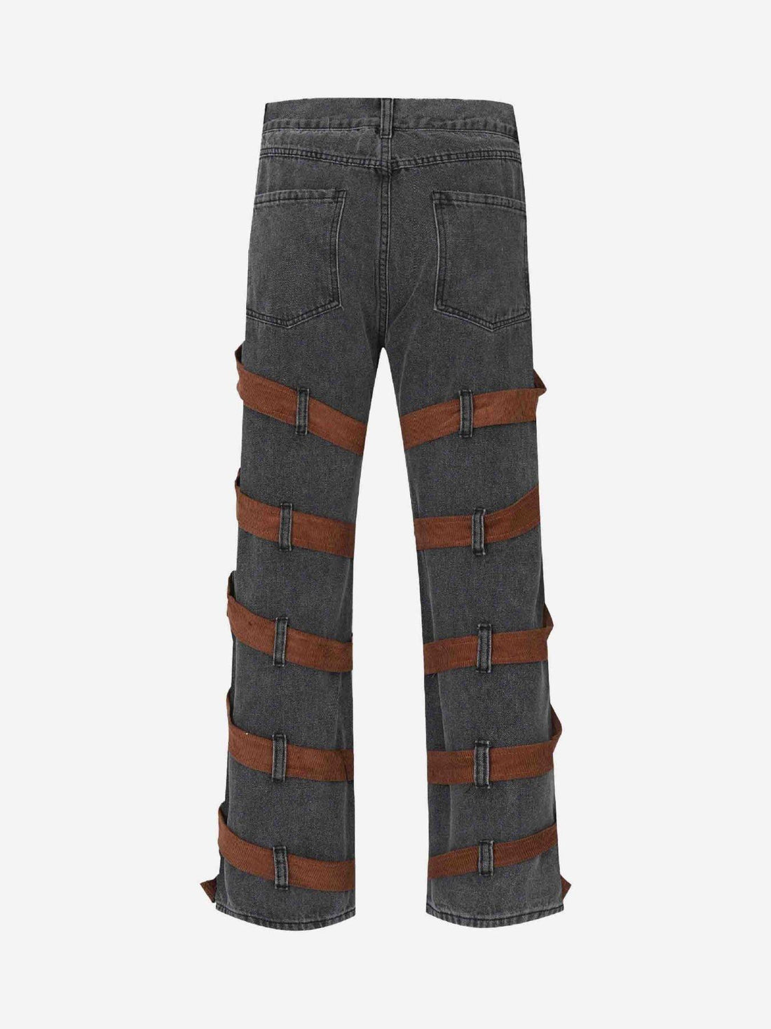 Makersluxe® - American Strappy Embellished Jeans