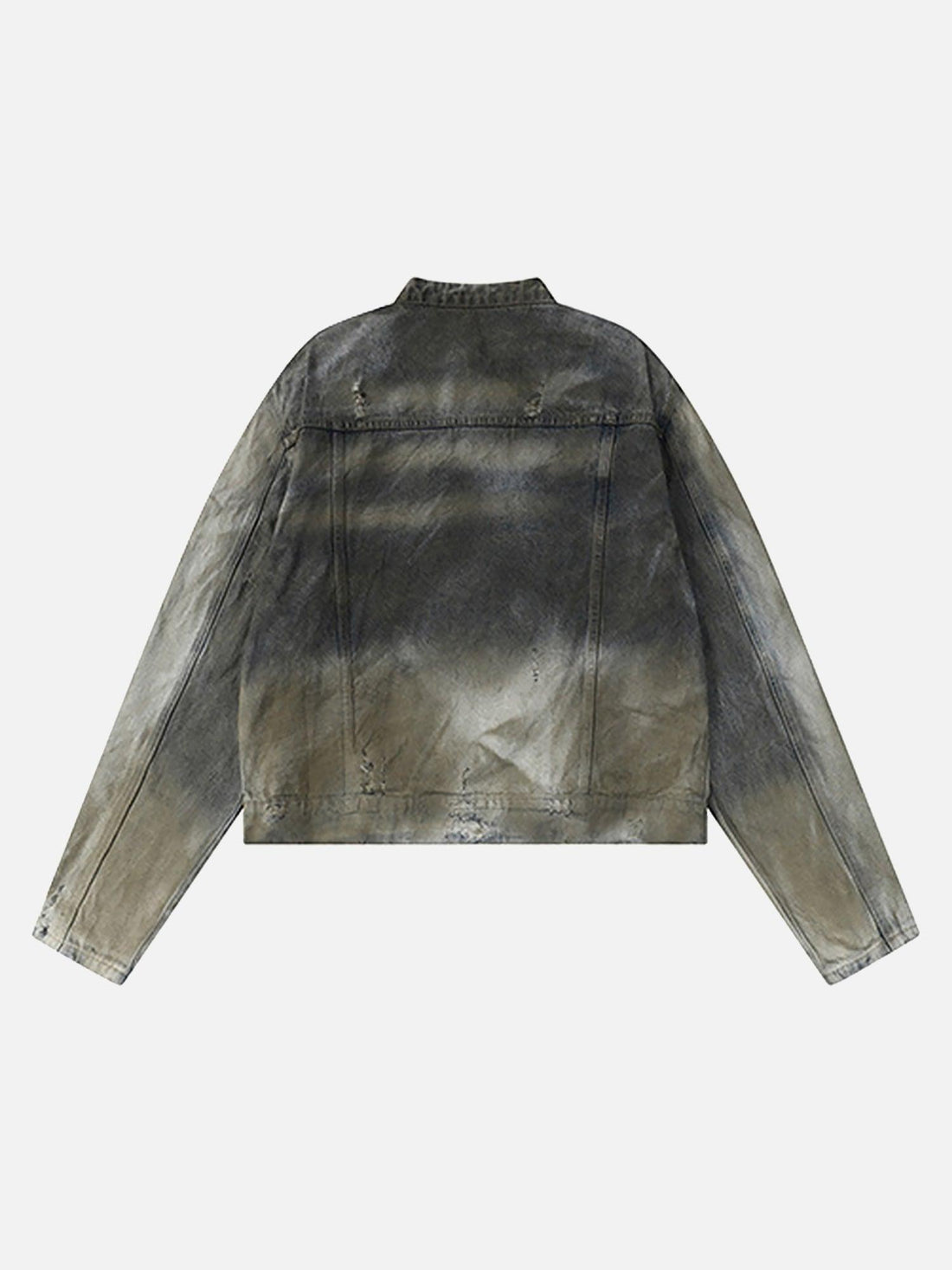 Makersluxe® - American Street Fashion Heavy Duty Washed Denim Jacket