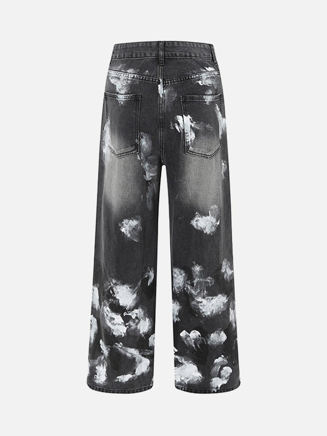 Makersluxe® - American Street Fashion Heavy Industry Washed Distressed Jeans