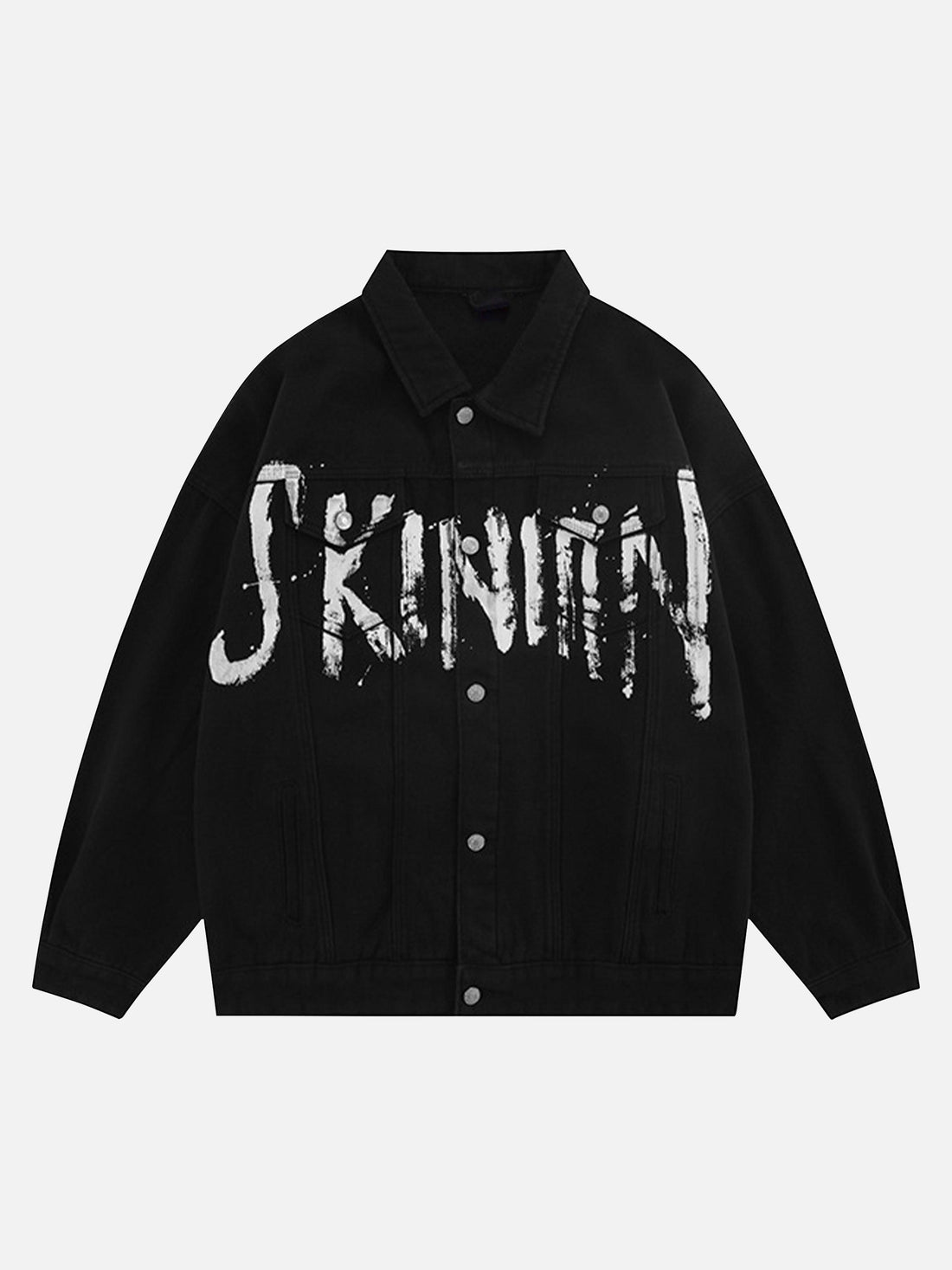 Makersluxe® - American Street Personality Loose Vintage Lapel Denim Jacket -1890