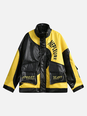Makersluxe® - American Style Patchwork Letter Jacket - 1957