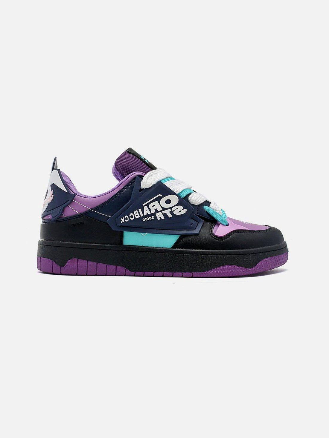Makersluxe® - "Arcade Games" Colorblock Skate Shoes