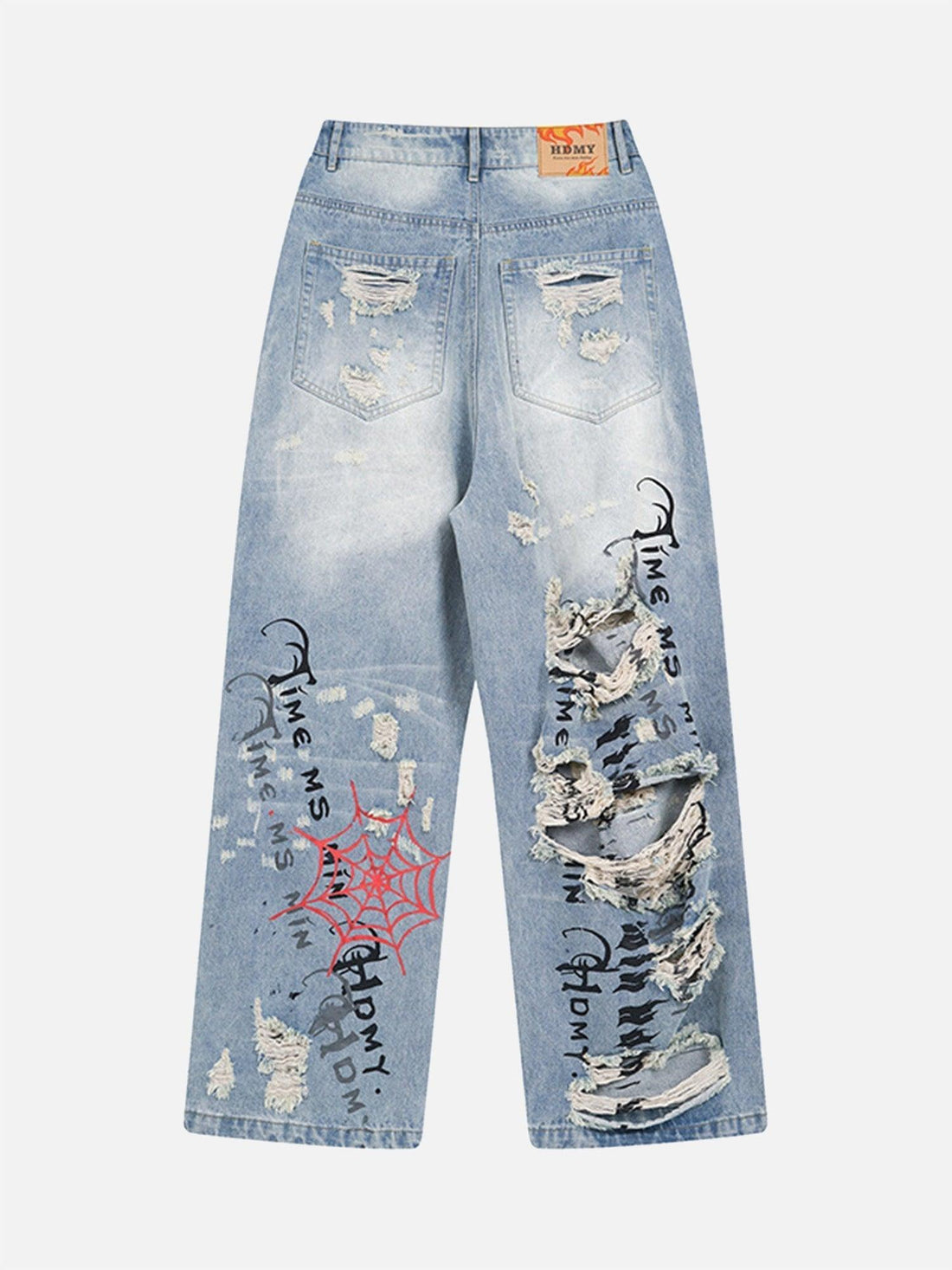 Makersluxe® - Beautiful And Trendy Personalized Cut Hand-printed Jeans