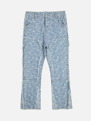 Makersluxe® - Cashew Flower Cut Jeans