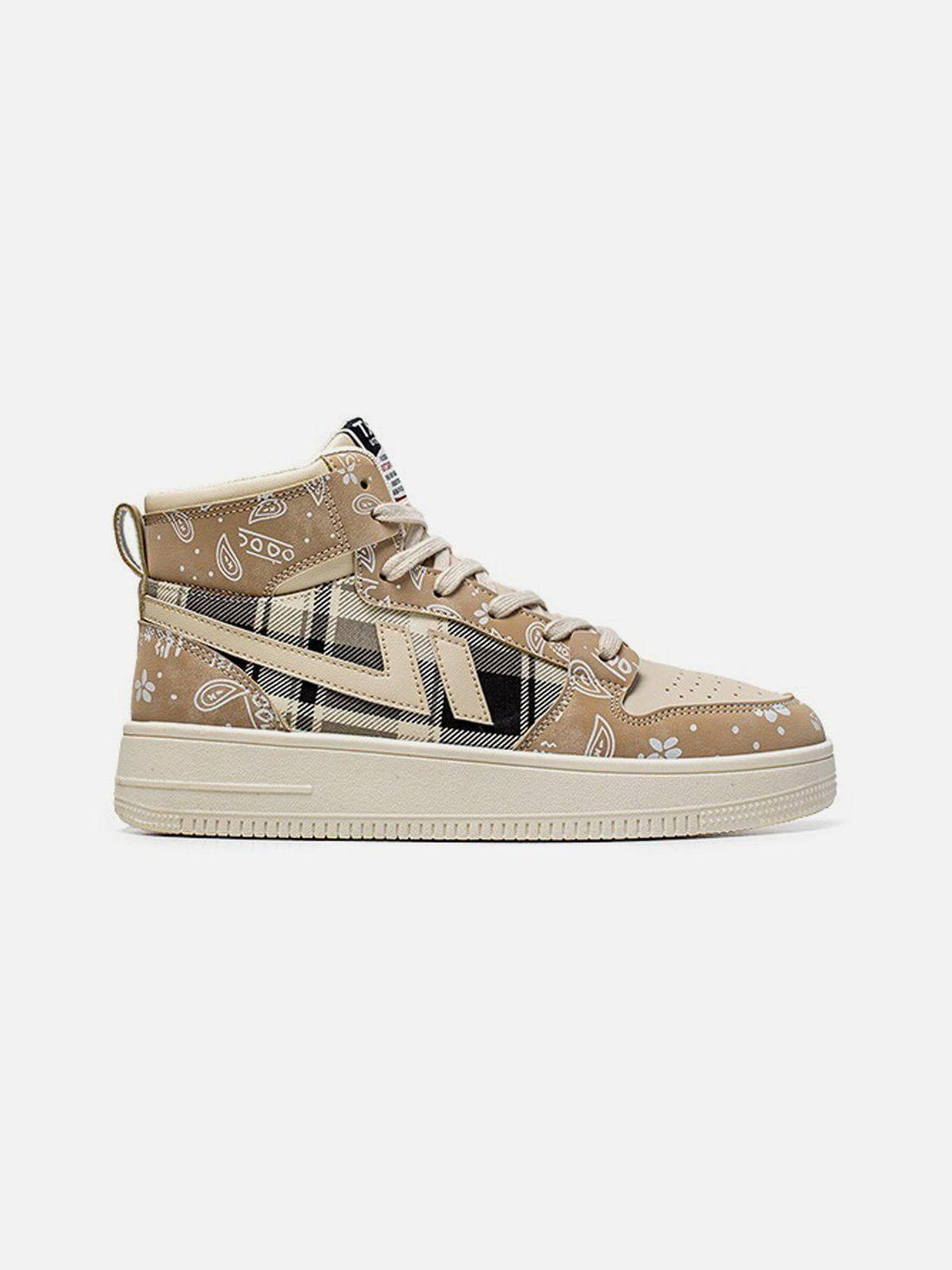 Makersluxe® - Cashew Flower High Top Platform Sports Shoes
