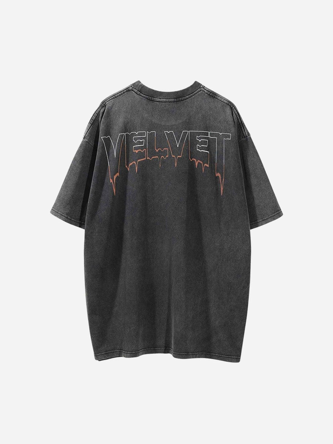 Makersluxe® - Character Printed Washed & Aged T-Shirt