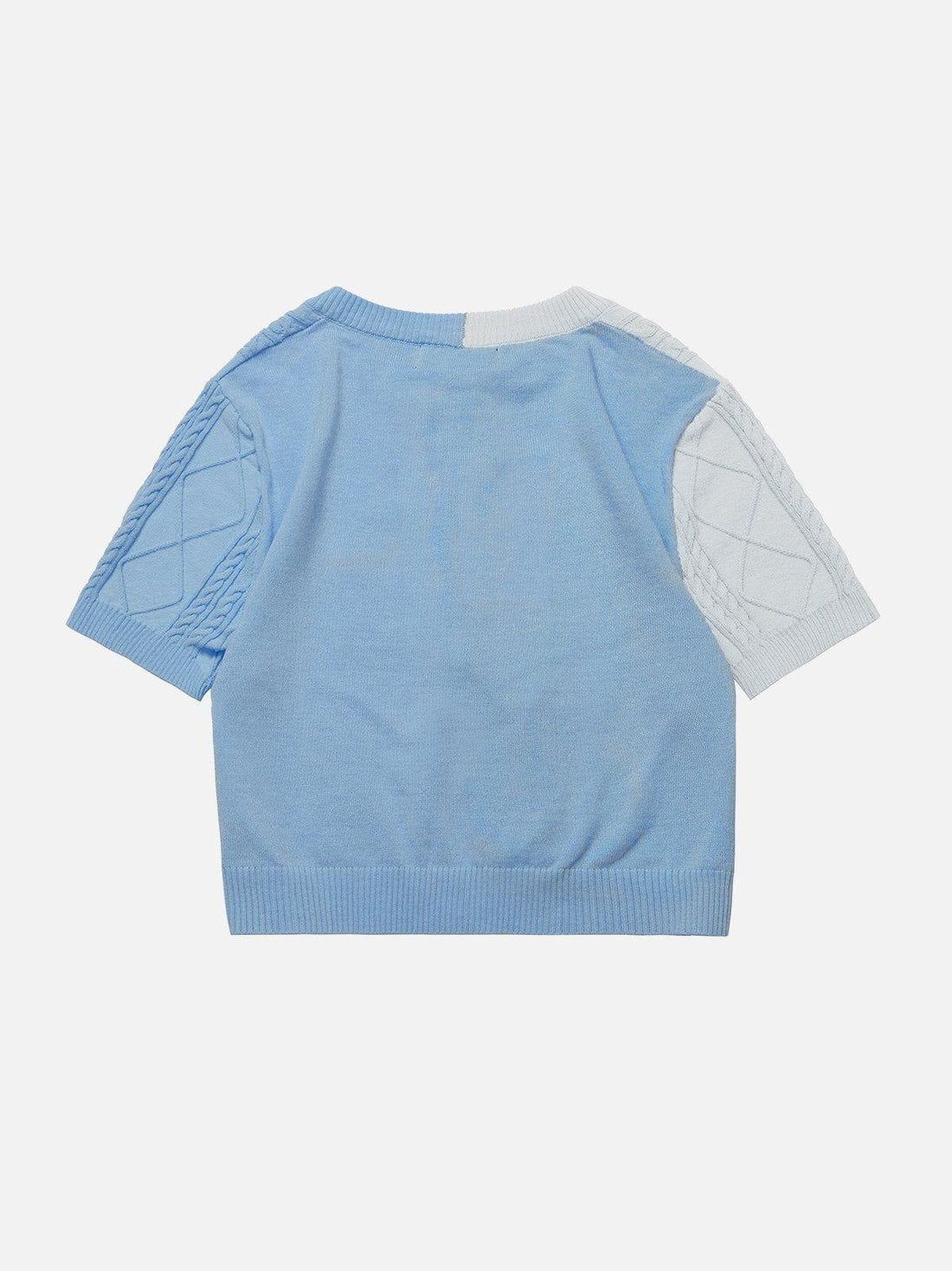 Makersluxe® - Colorblock Twist Knit Tee