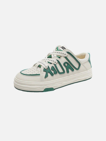 Makersluxe® - Dissolving Sole Patchwork Skate Shoes