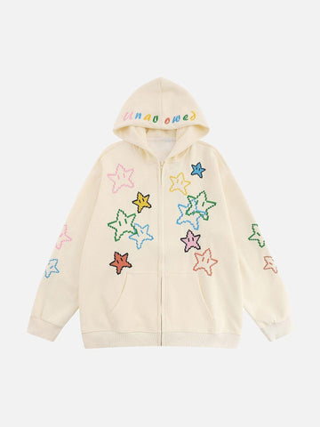 Makersluxe® - Embroidered Star Hoodie