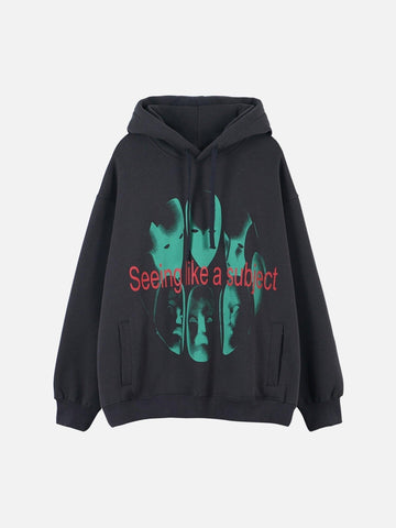 Makersluxe® - Fluorescent Green Mask Fleece Hoodie