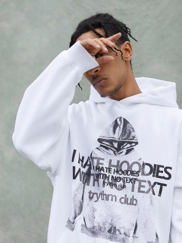 Makersluxe® - Fun Lettering Double Print Hoodie - 1964