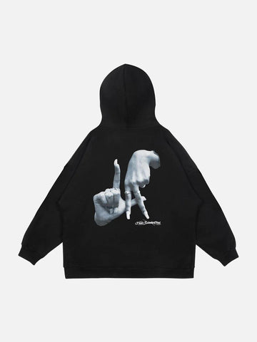 Makersluxe® - Gesture Print Hoodie -1268