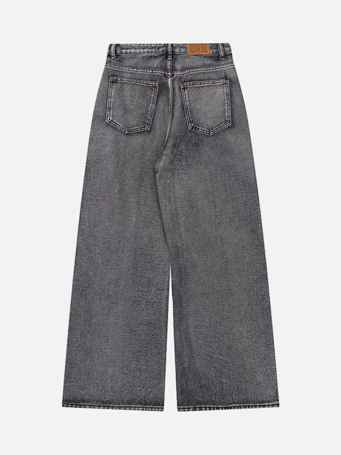 Makersluxe® - Graffiti Airbrushed Washed And Distressed Jeans - 1886