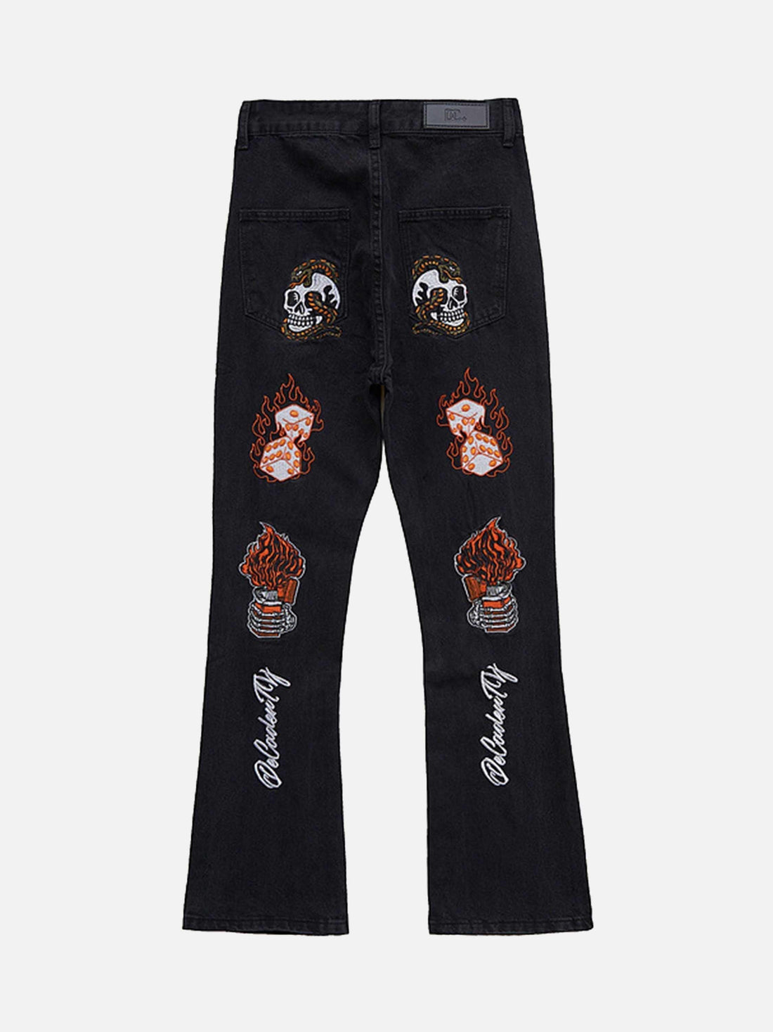 Makersluxe® - High Street Embroidery Retro Jeans - 1574
